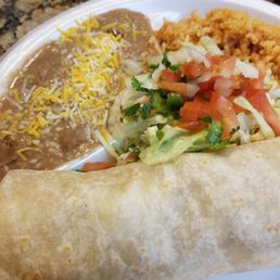 Shredded Chicken Burrito Rice & Bean Plate