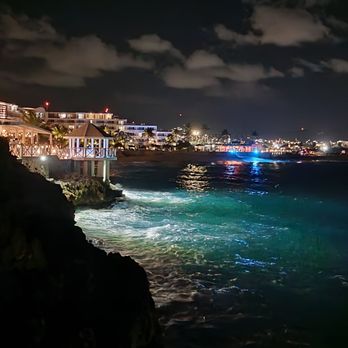 Sonesta Ocean Point - View of Maho Beach at night - Hotels Near Me - Maho Beach, West Virginia