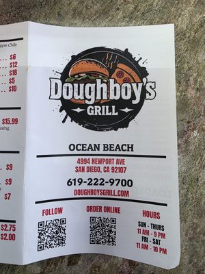 Menu photo 5 Doughboy's Grill San Diego, CA Menu photo 5 Doughboy's Grill San Diego, CA