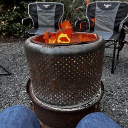Cool nights means enjoying the fire pits