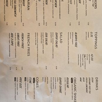 Super Duper Burgers - Menu - American Near Me - San Francisco, California