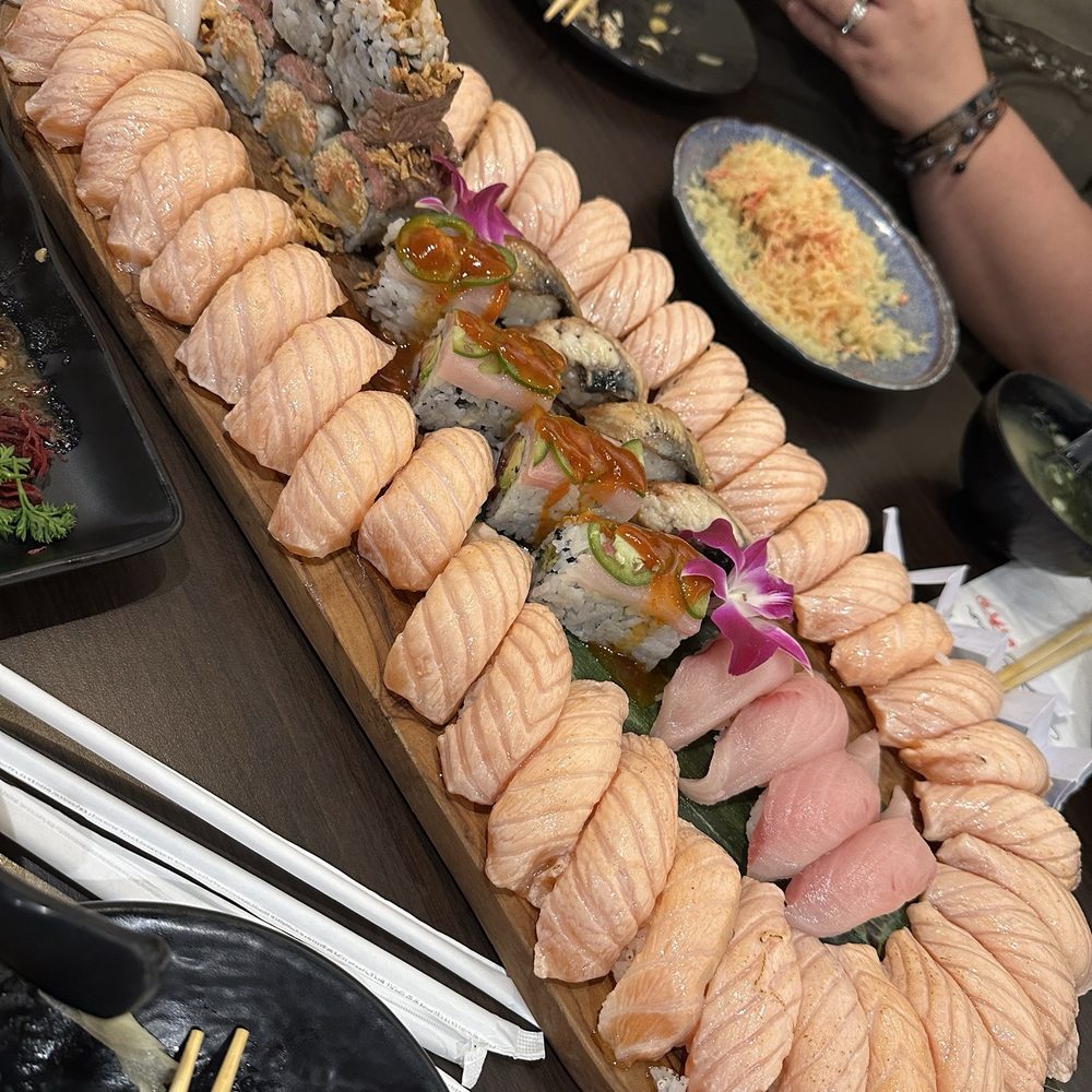 Sushi Yama - Sear salmon nigiri - Sushi Bars Near Me - Orlando, Florida Sushi Yama - Sear salmon nigiri - Sushi Bars Near Me - Orlando, Florida