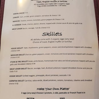 Taqueria El Dorado - Breakfast Menu 3 - Tacos Near Me - Springfield, Illinois