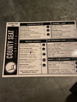 Menu photo 6 County Seat Spirits - Easton Easton, PA