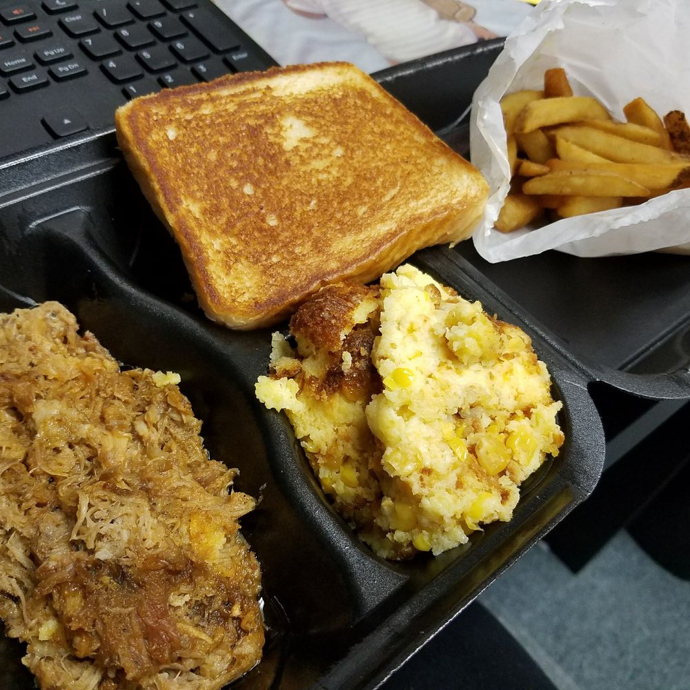 Bob’s Backyard Barbeque - Pulled pork comes with Texas toast and two sides. - Barbeque Near Me - Lancaster, Ohio Bob’s Backyard Barbeque - Pulled pork comes with Texas toast and two sides. - Barbeque Near Me - Lancaster, Ohio