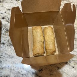 Veg 2 Pieces Shrimp Spring Rolls