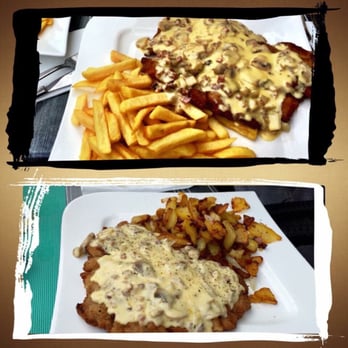 Laguna - Leckere Schnitzel, wie hier Bauernschnitzel, mit Fritten oder Bratkartoffeln. Dazu einen Beilagensalat. - German Near Me - Sinzig, RP Laguna - Leckere Schnitzel, wie hier Bauernschnitzel, mit Fritten oder Bratkartoffeln. Dazu einen Beilagensalat. - German Near Me - Sinzig, RP