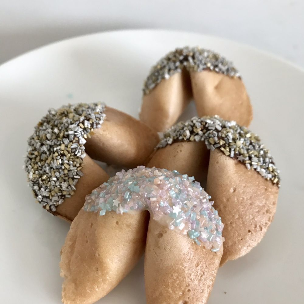 Fortune Cookie Factory - Chocolate with sprinkles - Desserts Near Me - Oakland, California Fortune Cookie Factory - Chocolate with sprinkles - Desserts Near Me - Oakland, California