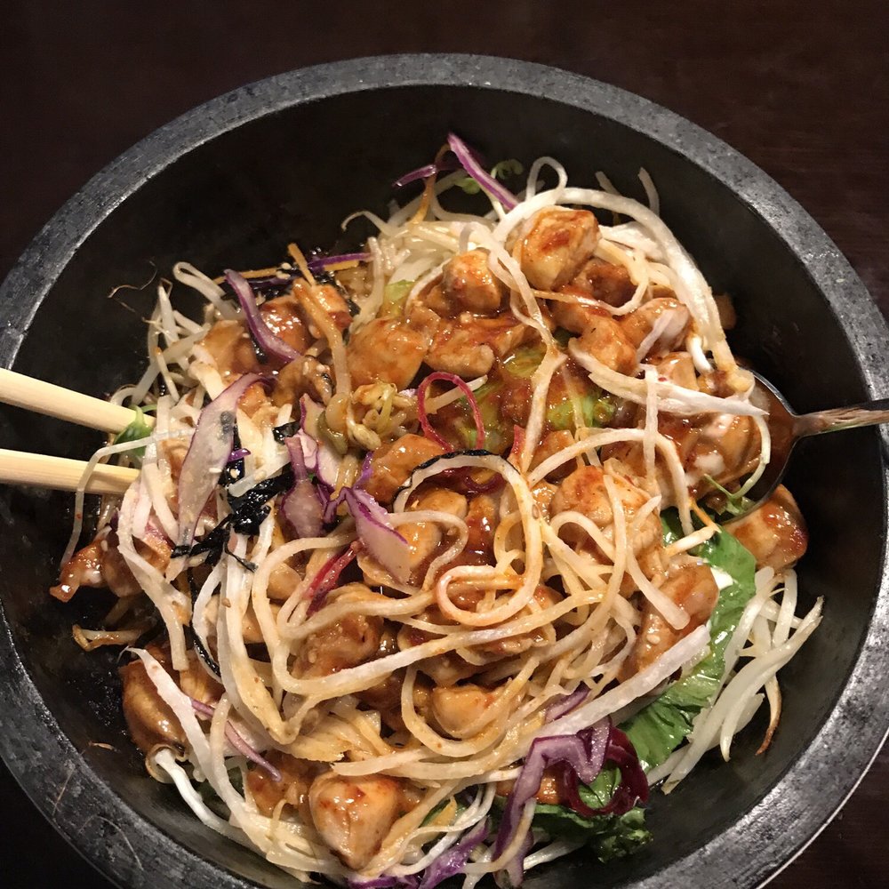 Hot Korean chicken bowl. It's hot and spicy! Yummm Hot Korean chicken bowl. It's hot and spicy! Yummm