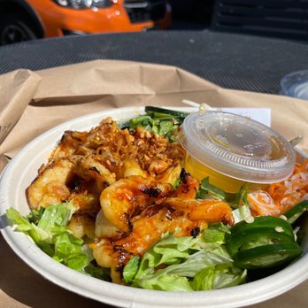 Vn Grill - Shrimp with rice noodle and all veges - Vietnamese Near Me - San Jose, California