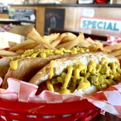 The Riders Club Cafe - Two Hot Dogs Meal and Fries