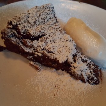 Bar Del Corso - Hazelnut Chocolate Gianduja cake with powdered sugar and whipped cream (7/14/17) - Italian Near Me - Seattle, Washington