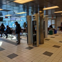 Finch GO Bus Terminal - Inside the waiting area looking towards the benches. January 2019