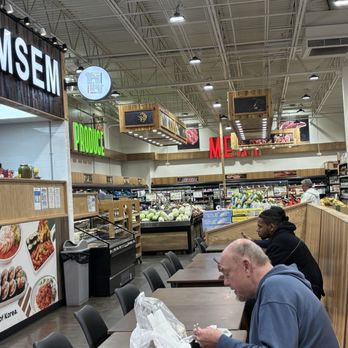 Kimchi Mart - Dinning area followed by meat section. Oh lots of fresh fish too. - Seafood Markets Near Me - Fort Lauderdale, Florida
