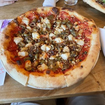OneSpeed - Fried eggplant pizza (vegan) - Italian Near Me - Sacramento, California OneSpeed - Fried eggplant pizza (vegan) - Italian Near Me - Sacramento, California
