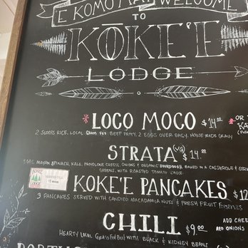 Kokee Lodge - Main menu - Cocktail Bars Near Me - Waimea, Hawaii Kokee Lodge - Main menu - Cocktail Bars Near Me - Waimea, Hawaii