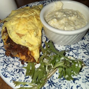 Tupelo Honey Southern Kitchen & Bar - Southwest Omelet (GF) 7/10 and the goat cheese grits 4/10 - Southern Near Me - Arlington, Virginia Tupelo Honey Southern Kitchen & Bar - Southwest Omelet (GF) 7/10 and the goat cheese grits 4/10 - Southern Near Me - Arlington, Virginia