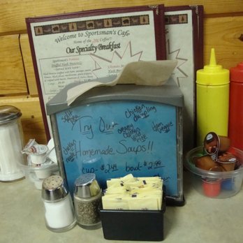 The Sportsman's Cafe - Generous old school collection of stuff on each table. - Cafes Near Me - Deer River, Minnesota The Sportsman's Cafe - Generous old school collection of stuff on each table. - Cafes Near Me - Deer River, Minnesota