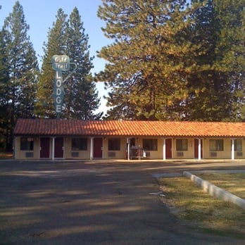 Gold Trail Motor Lodge - The new wing on the right. You won't see this sign from the road rather you'll see a white horse. - Hotels Near Me - Placerville, California Gold Trail Motor Lodge - The new wing on the right. You won't see this sign from the road rather you'll see a white horse. - Hotels Near Me - Placerville, California