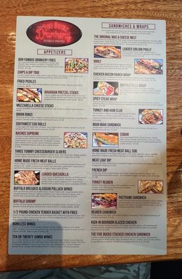 Menu photo 6 Five Bucks Drinkery SEMINOLE Seminole, FL