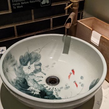 Mountain House - Bathroom sink, good vibe - Szechuan Near Me - Queens, New York Mountain House - Bathroom sink, good vibe - Szechuan Near Me - Queens, New York