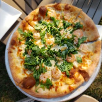 Ever Grain Brewing - Shrimp pizza! - Breweries Near Me - Camp Hill, Pennsylvania