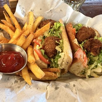 Three Hearts - Tofu Fritter Po-boy - Bakeries Near Me - Tacoma, Washington Three Hearts - Tofu Fritter Po-boy - Bakeries Near Me - Tacoma, Washington
