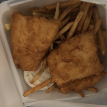Macray's Seafood - First time customer!!! Really good fish n chips also got clam cakes those were good too and food wasn't greasy which is a plus!! - Seafood Near Me - Tiverton, Rhode Island
