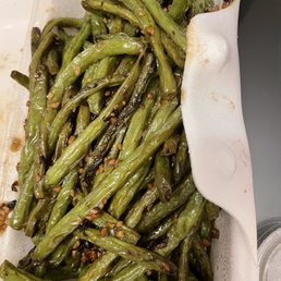 Green bean with black bean saucr