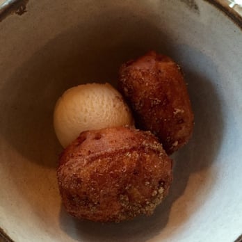 Beach Plum Inn & Restaurant - Spiced doughnuts with popcorn ice cream - SO GOOD. - Hotels Near Me - Chilmark, Massachusetts
