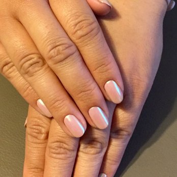 Polished Bar - Amazing work every time! "Chrome" powder on gel polished pictured - Nail Salons Near Me - Orange, California Polished Bar - Amazing work every time! "Chrome" powder on gel polished pictured - Nail Salons Near Me - Orange, California