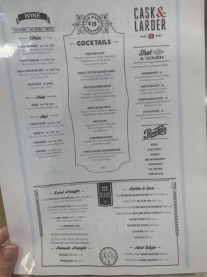 Menu photo 3 Cask & Larder - Terminal C Orlando, FL