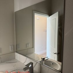 Jim's House of Glass - Mirror install