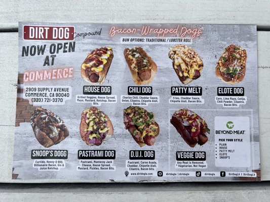 Menu photo 7 The Compound by Dirt Dog Commerce, CA