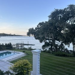 Waterway - View at sunset from our balcony