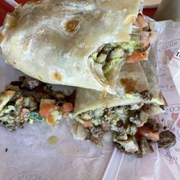 Burritos and taco plate. Burritos and taco plate.