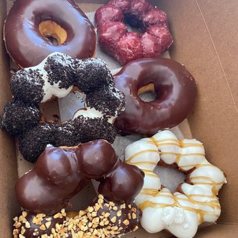 Avon Donuts Inc - Red velvet mochi chocolate glazed Carmel mochi, peanut with chocolate glazed, Oreo mochi delicious - Donuts Near Me - Pontiac, Michigan Avon Donuts Inc - Red velvet mochi chocolate glazed Carmel mochi, peanut with chocolate glazed, Oreo mochi delicious - Donuts Near Me - Pontiac, Michigan