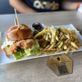 Great Maple - Hot Honey Fried Chicken Sandwich - New American Near Me - Newport Beach, California