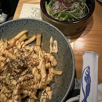 Tori Bar - Mentaiko Fries and Smashed Japanese Cucumber - Japanese Near Me - Tampa, Florida