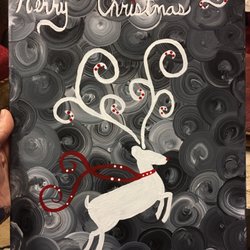 Art by the Bottle - Reindeer paint night