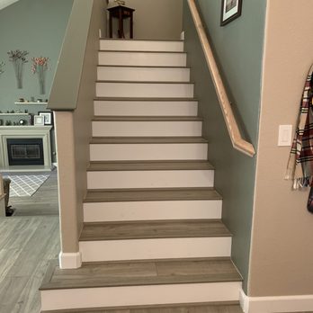 Abbey Flooring Design Center - Stairs after - Carpeting Near Me - Elk Grove, California Abbey Flooring Design Center - Stairs after - Carpeting Near Me - Elk Grove, California