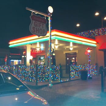 Station 66 - Decorated with lights. - Bars Near Me - Williams, Arizona