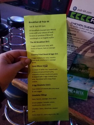 Menu photo 3 Pub 44 Lynnwood, WA