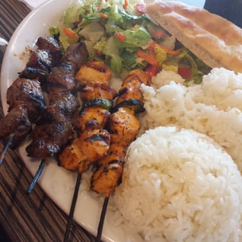 Sultan's Kebab - #9 combo chicken and beef kebab - Mediterranean Near Me - Pleasanton, California