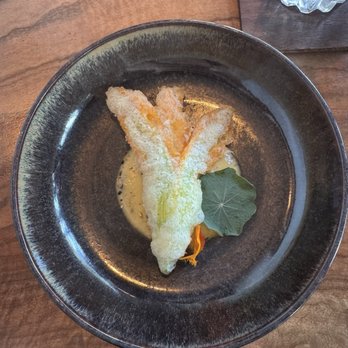 Localis - Tempura squash blossom - New American Near Me - Sacramento, California Localis - Tempura squash blossom - New American Near Me - Sacramento, California
