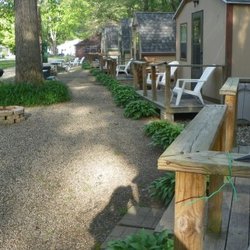 Sunny Haven Recreation Park - A view outside the chalets.