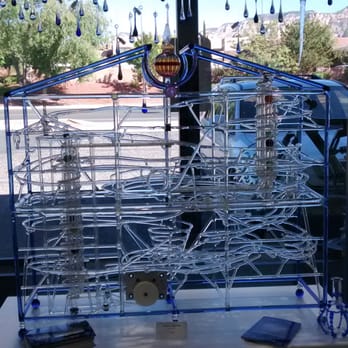 The Melting Point - Glass Roller Coaster for marbles - Art Galleries Near Me - Sedona, Arizona The Melting Point - Glass Roller Coaster for marbles - Art Galleries Near Me - Sedona, Arizona