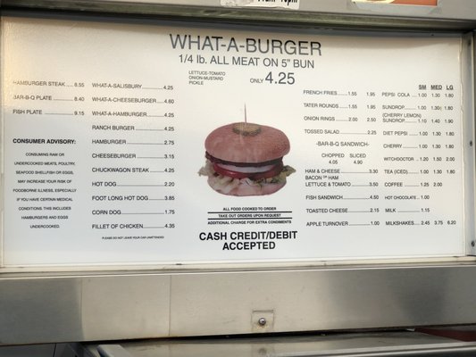 Menu photo 4 What A Burger 1 Kannapolis, NC Menu photo 4 What A Burger 1 Kannapolis, NC