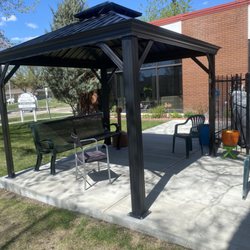 Vista Housing for Seniors - Gazebo for smokers and other tenants in winter.
