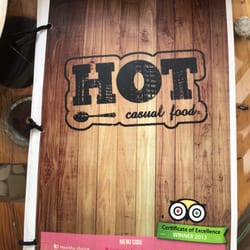 Hot Casual Food - Menu front